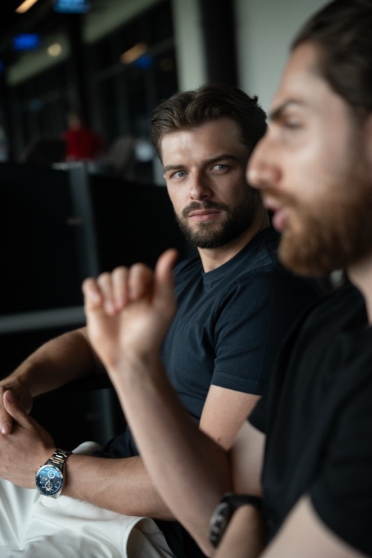 Two members deep in conversation